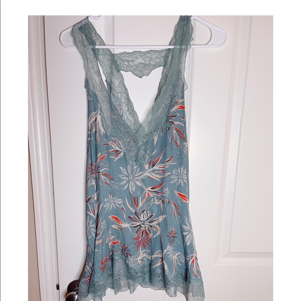 Free people lace tank top blouse